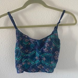 Blue Printed Bralette